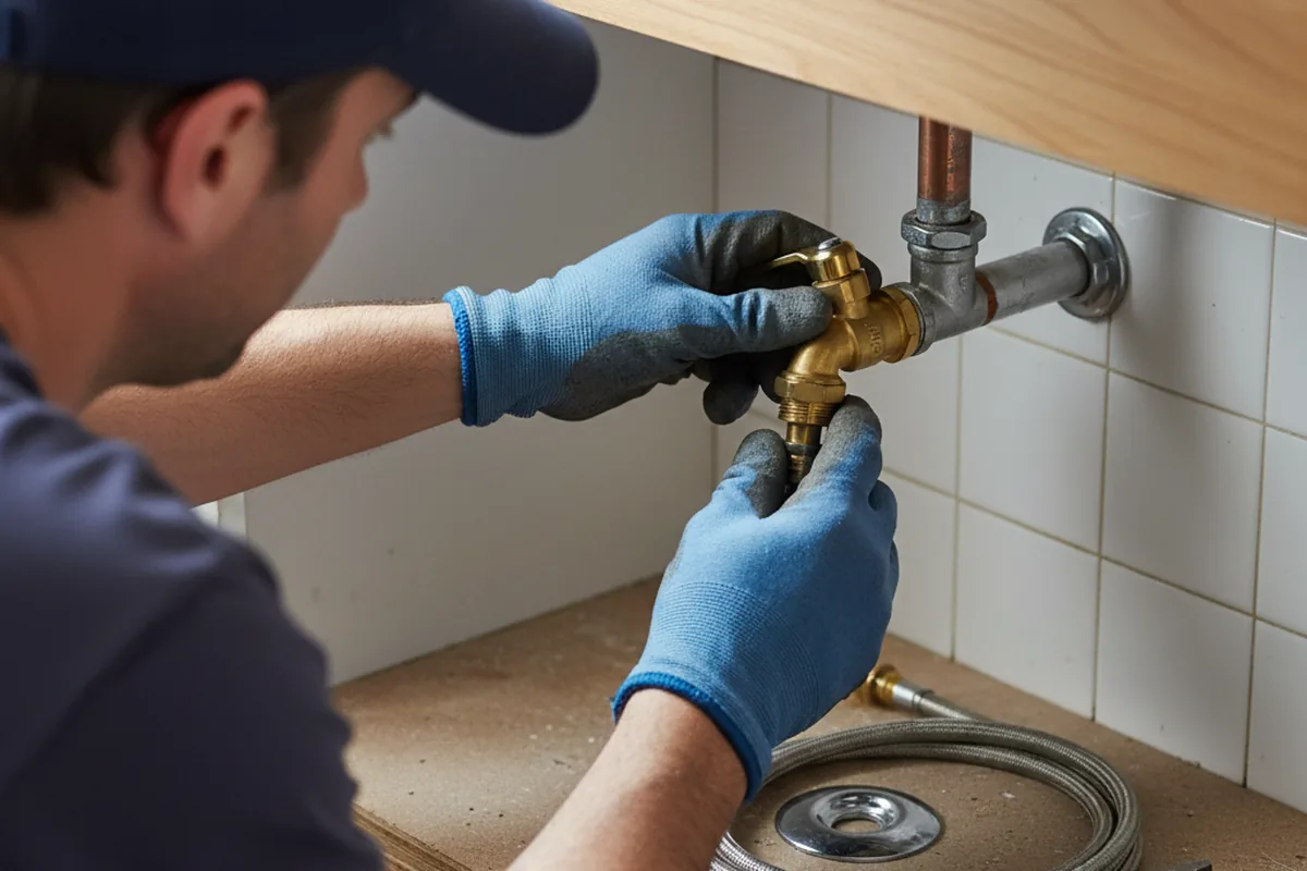 Shutoff valve and fitting work during Emergency Plumbing in Ethridge